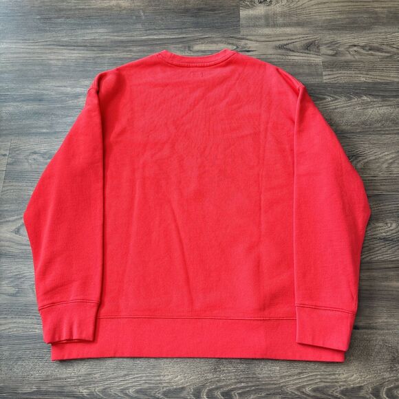 Lego x Levis Sweatshirt Men’s Sz Large Red Long Sleeve Pullover Brick Patch - Picture 9 of 9